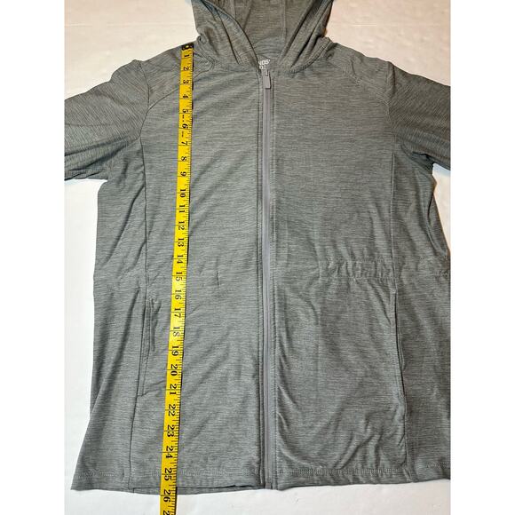 Lands End Women's Size Small Soft Performance Full Zip Hoodie Pockets Stretch - Picture 4 of 8